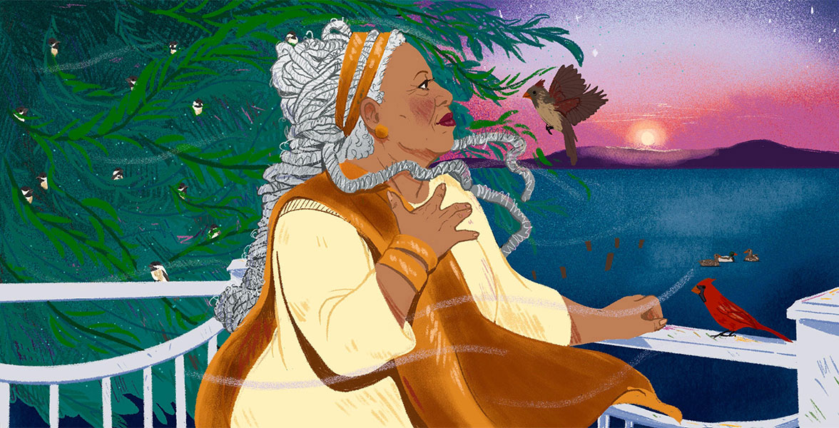 An illustration of Toni Morrison.