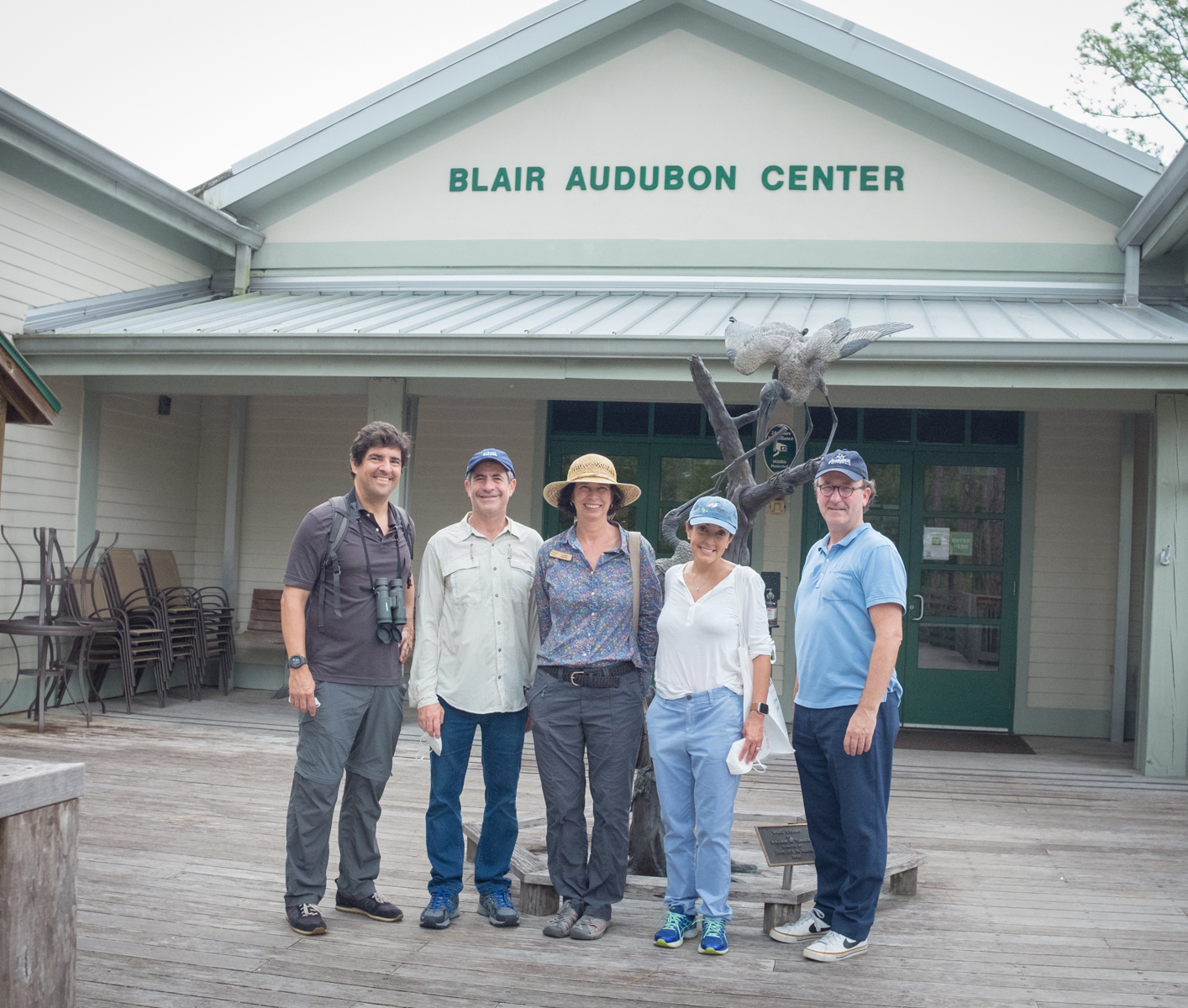 Audubon staff in front of Blair center.