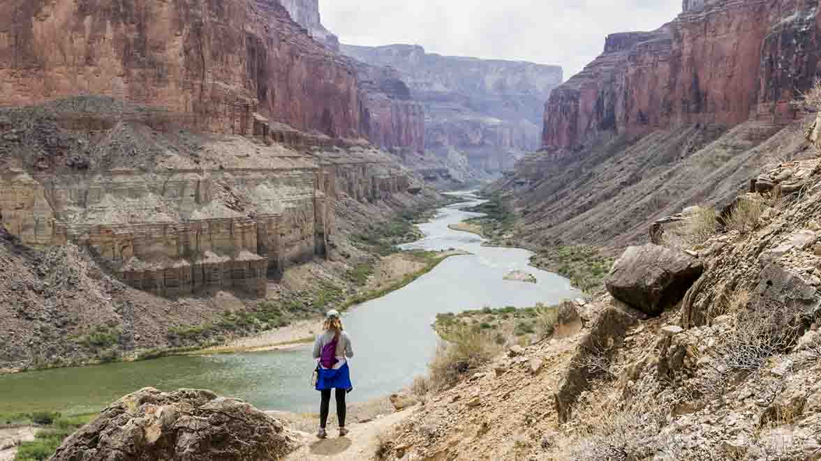 Abby Burk on the Colorado River. Photo: Pete Arnold