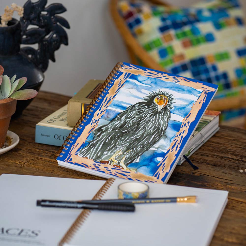 California Condor Standard Notebook by Colorado-based artist Isa Catto.