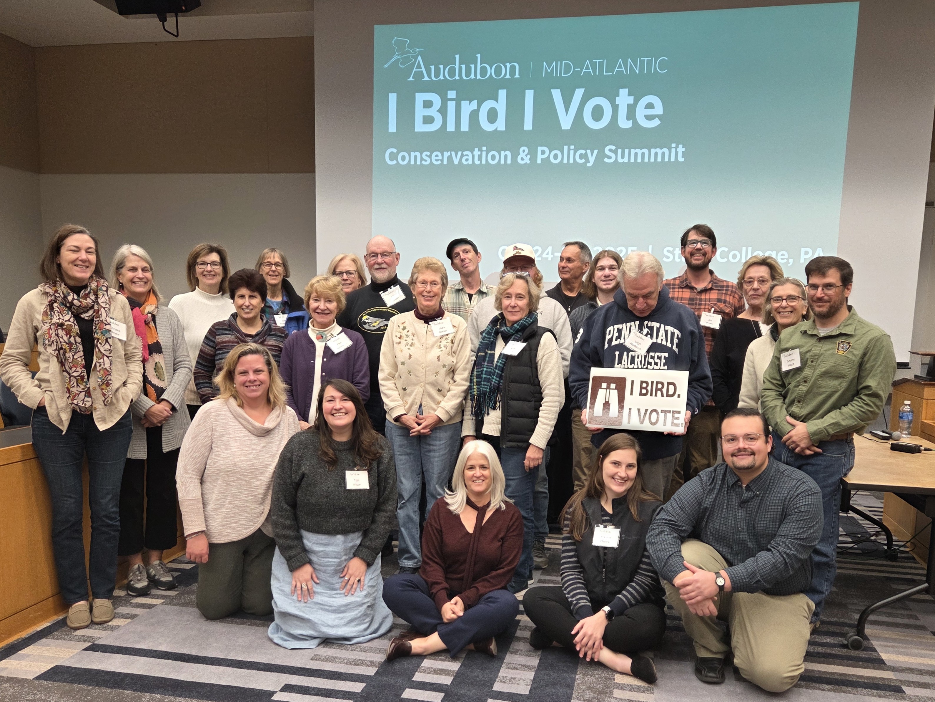 Attendees at I Bird I Vote