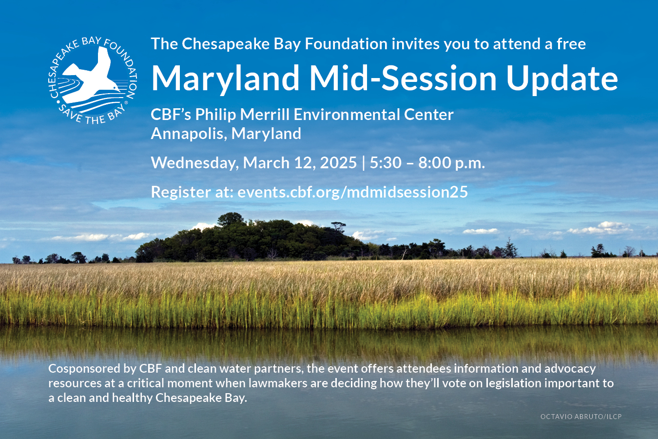 Event details at the Chesapeake Bay Foundation. 