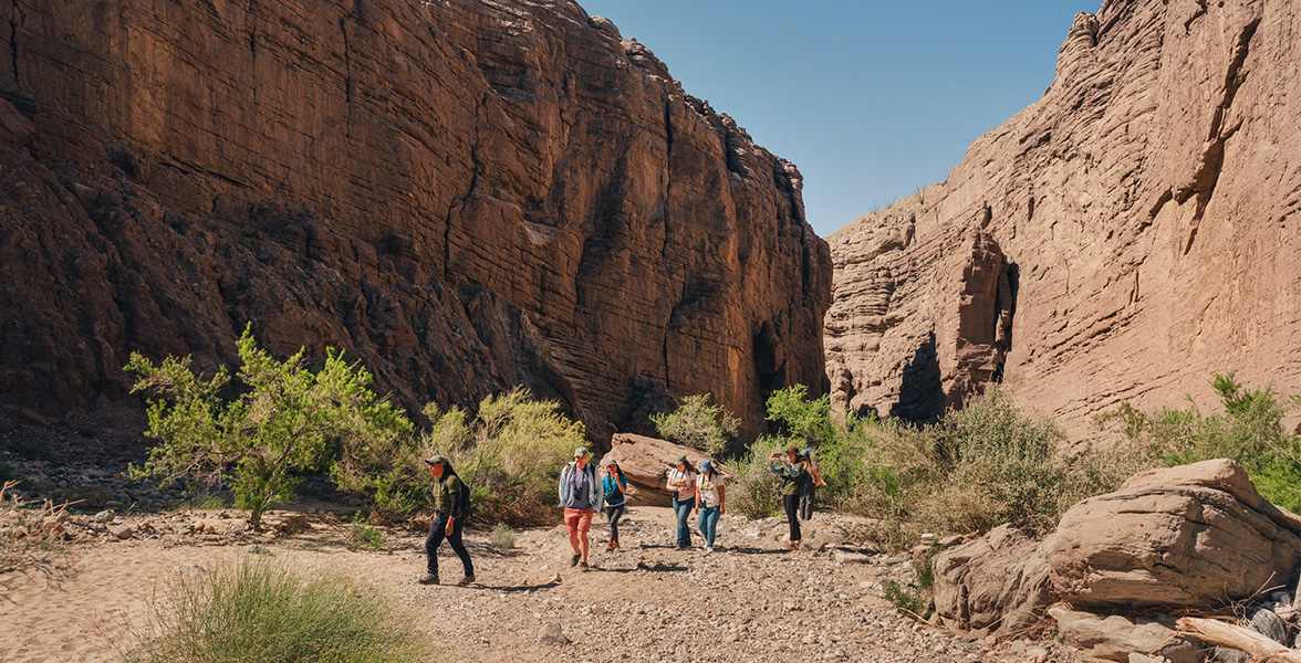 Audubon staff hike Painted Canyon, part of the 26,242 acres Mecca Hills Wilderness area in Chuckwalla National Monument, just east of the Salton Sea.