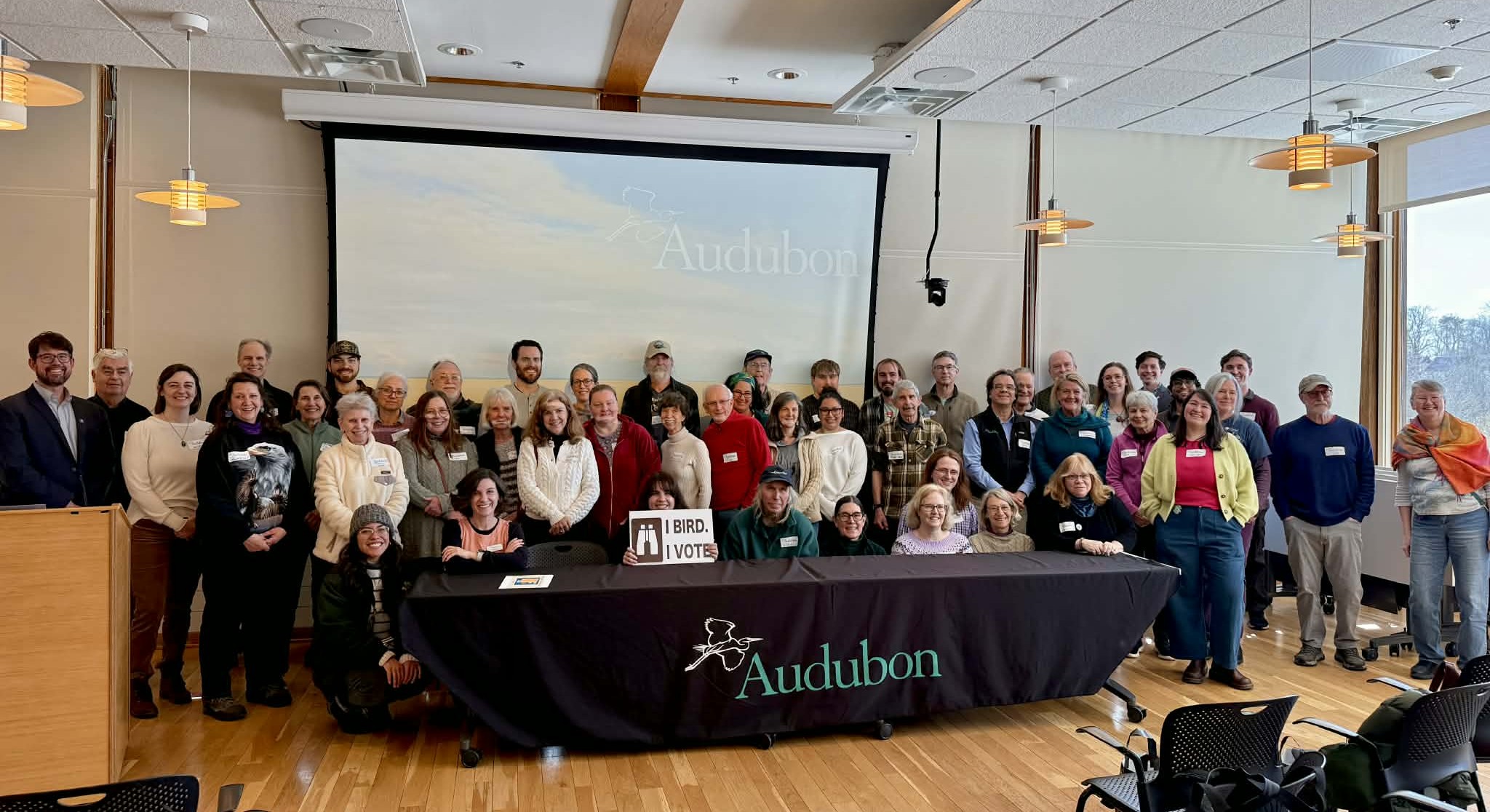 Participants at I Bird I Vote