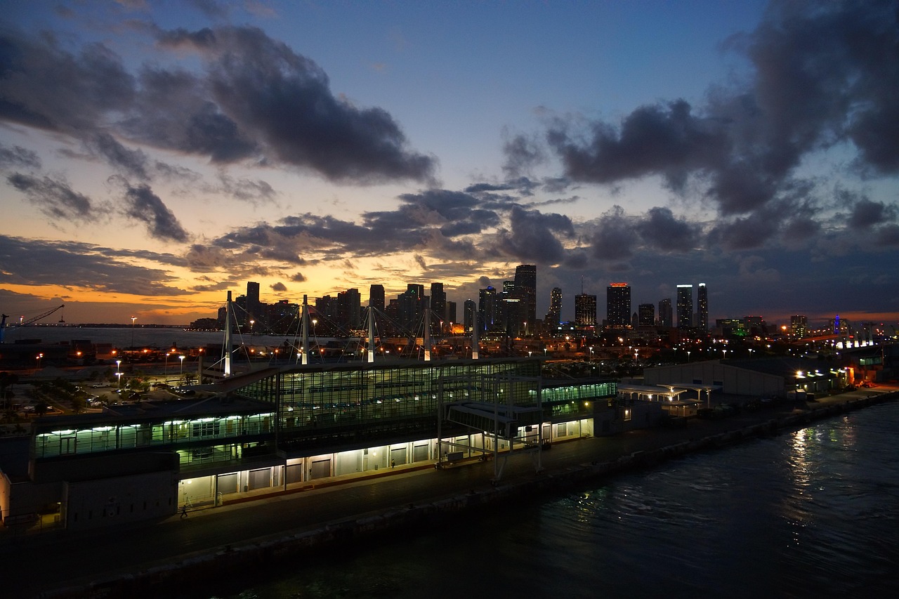 city of miami at night