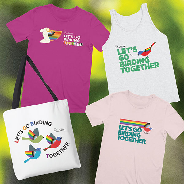 Let's Go Birding Together apparel.